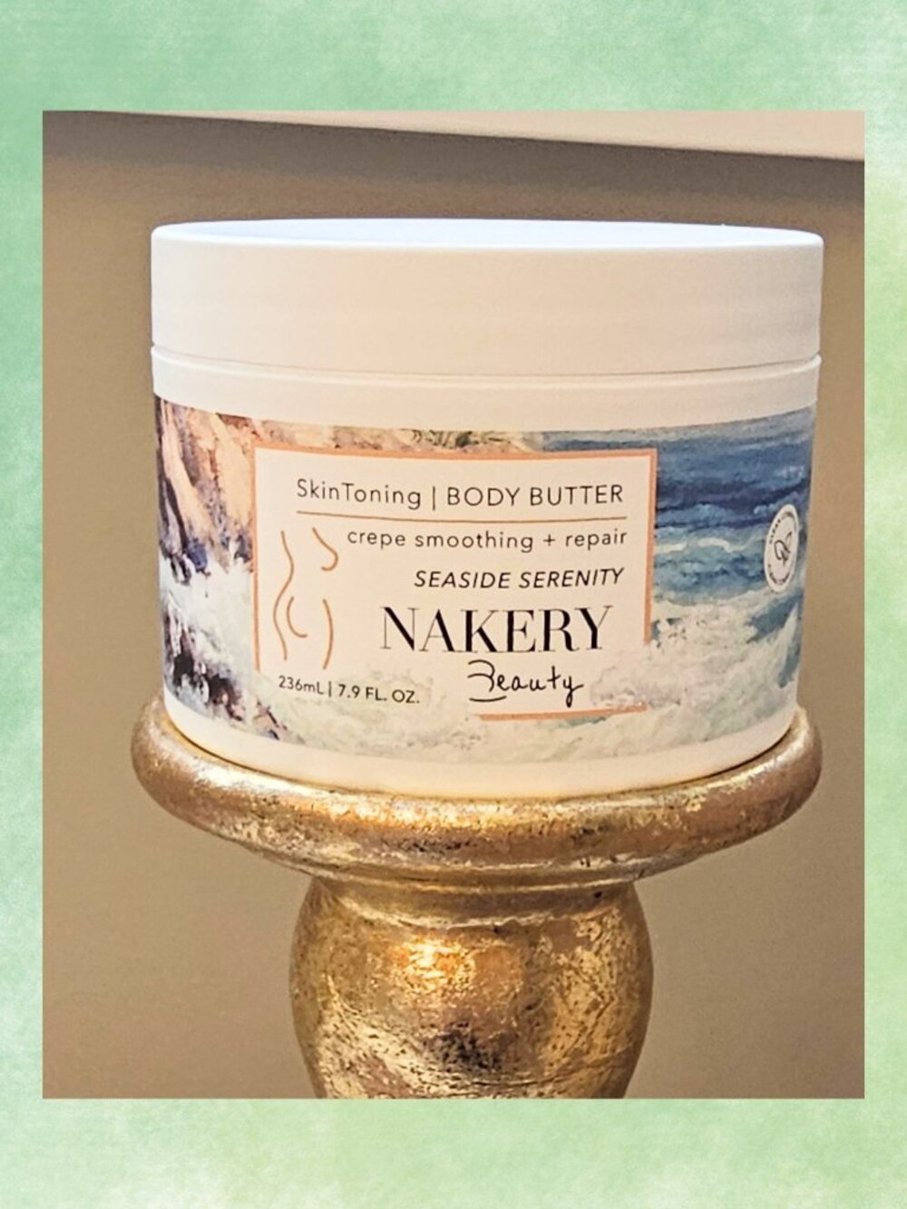 NEW Nakery Beauty Skin Toning‎ Body Butter Seaside Serenity 7.9 oz